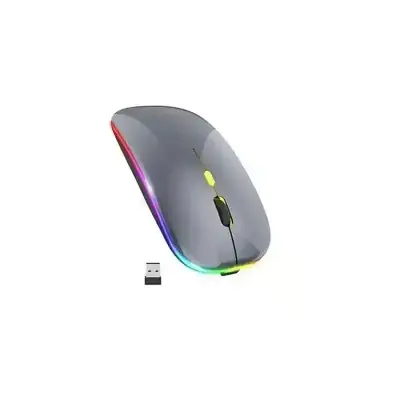 7G Wireless Mouse Rechargeable Bluetooth RGB LED Light
